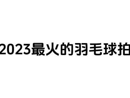 2023最🔥的羽毛球拍#羽毛球拍#羽毛球