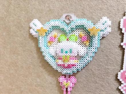 一起做玉桂狗爱心墙挂!❤️#拼豆 #玉桂狗 #拼豆豆手工