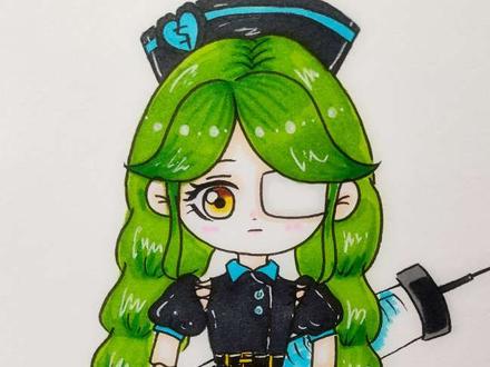 画蛋仔派对海瑟绿色版 #蛋仔派对 #海瑟 #画蛋仔派对海瑟 #画蛋仔派对 #海瑟绿色版