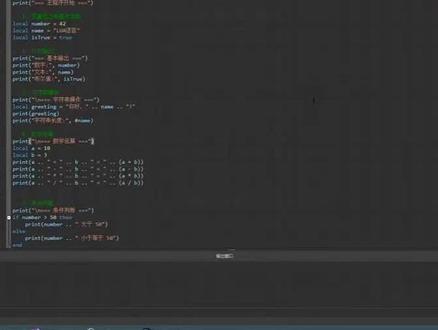 手搓LUA代码编辑器。#lua #脚本 #游戏 #代码 #编辑器