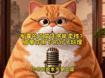 一块长毛的豆腐,背后是细菌打工仔的硬核创业史!#美食科普 #发酵的秘密 #毛豆腐 #生物技术 #卖霉豆腐已经有人实操上了