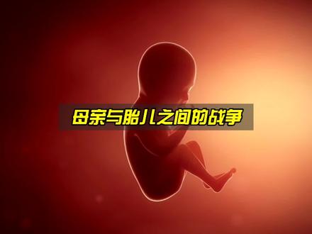 母亲与胎儿的战争,到底隐藏着怎样的秘密?