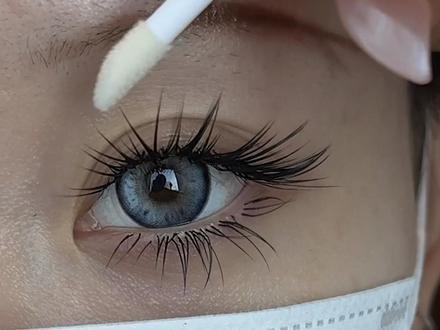 接完的睫毛怎么样打理整齐呢?#美睫教程 #睫毛护理包 #睫毛教程