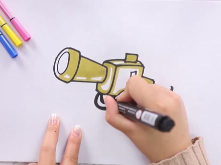 大炮怎么画怎么涂颜色又好看