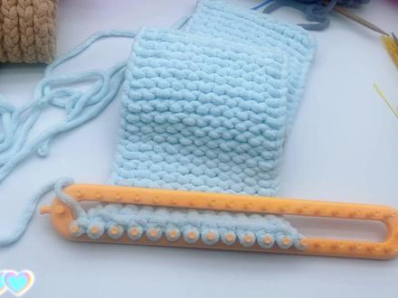 平针神器款编织教程#手工钩针编织 #手工diy #围巾教程