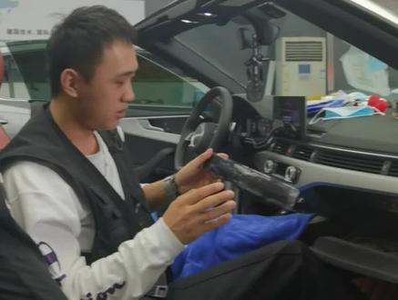 奥迪A5副驾驶仪表显示器,安装教程#奥迪a5 #奥迪