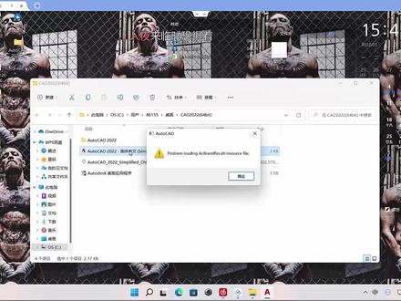 CAD打开Problem loading AcBrandRes.dll resource file 已解决