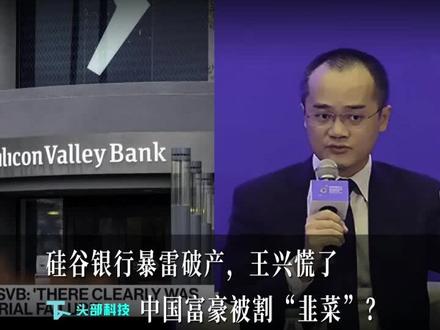 美国硅谷银行破产,美团王兴慌了!中国富豪被割韭菜?#硅谷银行 #美团 #王兴 #硅谷银行宣布破产 #科技