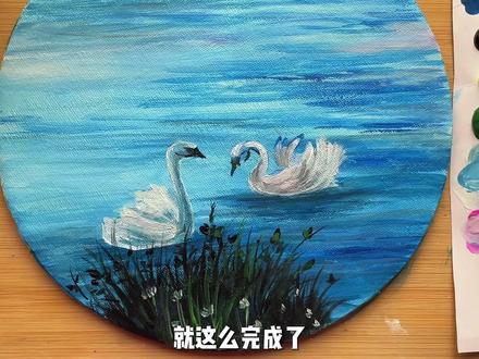 岁岁相伴,温柔漫长#跟着抖音学画画 #画画 #丙烯画 #每日一画 #画画教程