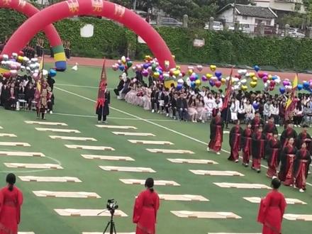 2022年3月29日旺苍东城中学高三的学子们举办成人礼义试#校园生活 #记录校园时光