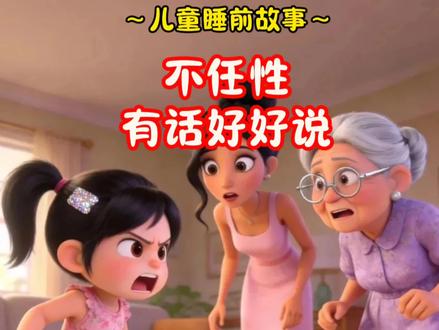 晚安睡前故事:儿童情商与人格养成《不任性有话好好说》#儿童睡前故事 #创作者中心 #创作灵感 #儿童故事 #绘本故事
