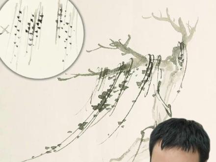 画风吹藤条的灵动感,关键靠这一招! #国画 #山水画 #艺术 #传统文化 #美院