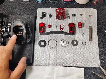 发一个日常渔轮改装过程,勉强可以当教程看,视频有点长应该没人能无聊的看完吧#水滴轮改装 #我的多重影分身 #工作日常