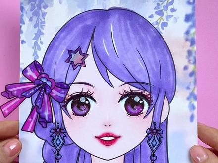 打扮三个小公主娃娃 打扮三个小公主娃娃#手工 #换装贴纸