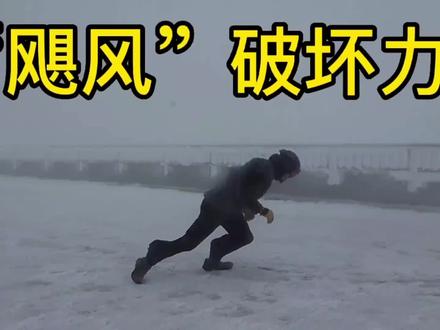 “飓风”直接把人吹飞,车子吹得到处摇摆,这威力太大了!#飓风 #危险瞬间 #自然灾害