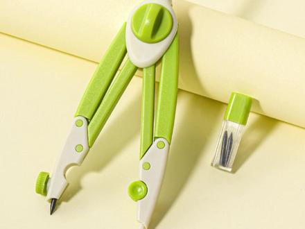 得力零金属圆规考试专用绘图精准画圆 #考试专用圆规 #零金属圆规 #美术绘图工具 #初中生学习用品 #精准画圆技巧