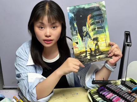 你画我改:罗小黑战记——姐弟俩#画画 #罗小黑战记#鹿野