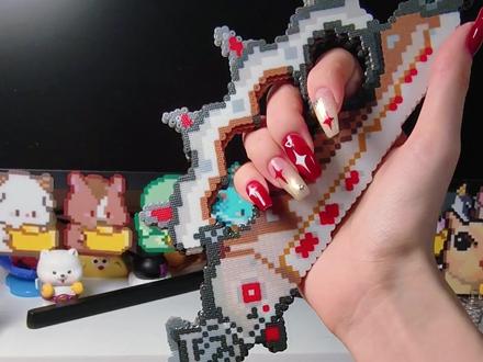 迷你版信条来啦~ 猜猜下期主播要拼什么刀?#信条 #三角洲行动 #拼豆 #拼豆图纸 #拼豆教程