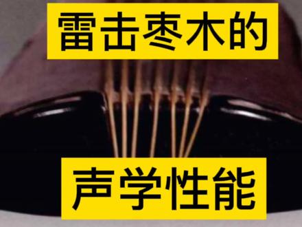雷击枣木的声学性能#雷击木 #斫琴师 #斫琴 #斫琴师张墨原