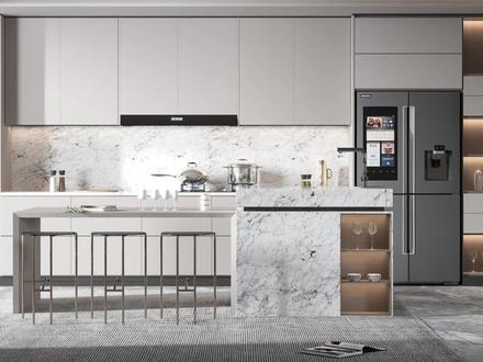 免费岩板贴图分享,高清无缝厨房鱼肚白岩板台面。 #酷家乐 #台面贴图 #分享