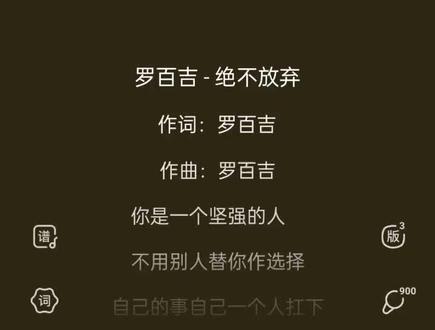 经典老歌dj版罗百吉《绝不放弃》