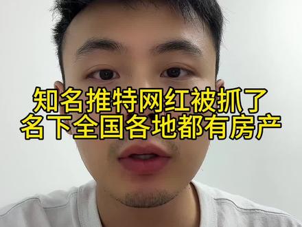 知名推特网红被抓了,名下多套省会城市房产