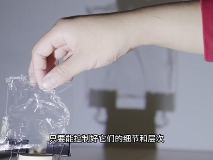 这也能行?用保鲜膜画画! 一张膜,是如何卷起来的?#手工 #画画 #艺术