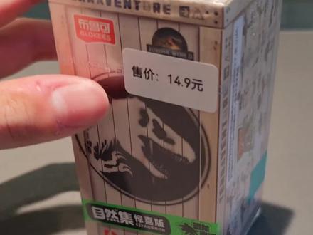 小隐藏迅猛龙来报到!#潮玩 #积木 #盲盒 #布鲁可