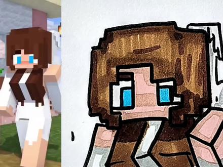 我的世界里奇怪的音乐。 #简笔画