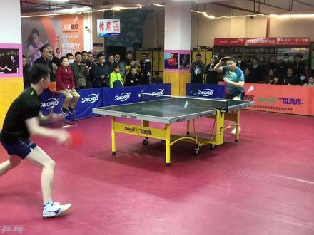 艾特你兄弟一起看国内高手王博大战马金宝 你觉得谁厉害?@马金宝-ma @王博 #乒乓球比赛 #国球乒乓
