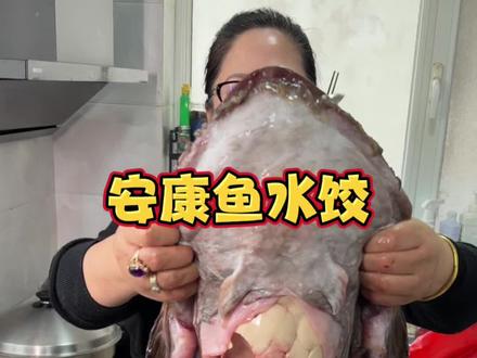三姨又展示鮟鱇鱼了#一起遇见威海#威海#安康鱼 #饺子#鱼肝