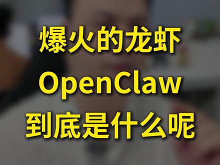 爆火的龙虾 OpenClaw 到底是什么呢? #AI工具 #OpenClaw #AI智能体 #科技热点 #龙虾