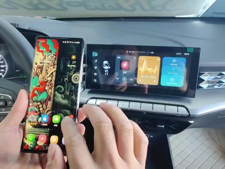 无线投屏,手动挡客户受益了#上汽名爵5#saiclink 无线投屏