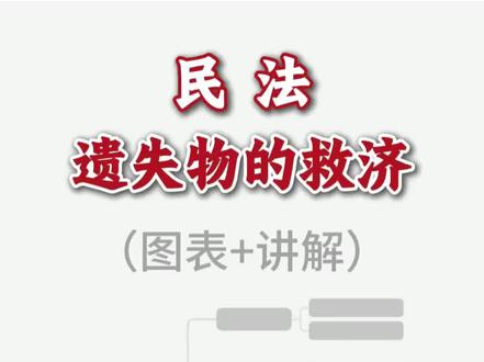 民法|遗失物的追回与赔偿(图表+讲解) #民法典 #法考 #物权 #遗失物