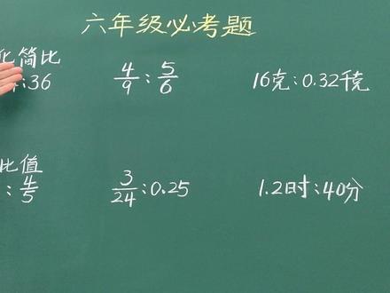 六年级必考的求比值和化简比,学生容易混淆,一定注意! #小学数学 #思维提升 #家长收藏孩子受益