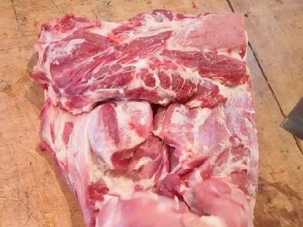 前胛肉划肉教程#刀工 #解压 #猪肉分割技巧