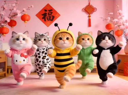 #创作者中心 #创作灵感 1分钟学会多宠物跳舞视频#ai #教程 #萌宠跳舞