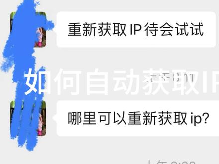 如何自动获取IP地址?固定IP地址的设置方法