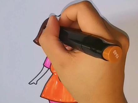 #感恩节主题绘画 感恩节主题画来啦,给我们最美的妈妈画一幅画,感谢妈妈为我们付出那么多#简笔画#了不起的妈妈