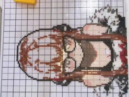 9小时的浴血奋战#拼豆 #纯手工打造 #拼豆豆 #拼豆图纸