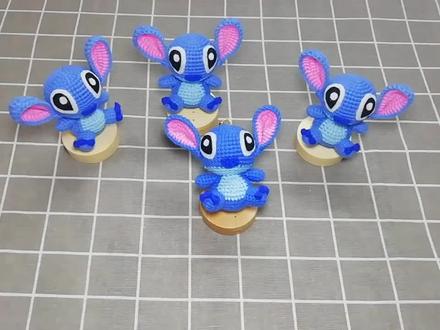 钩织史迪仔挂件教程一,钩织史迪仔头部教程