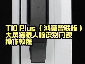T10 Plus (鸿蒙智联版);大屏猫眼人脸识别门锁操作视频