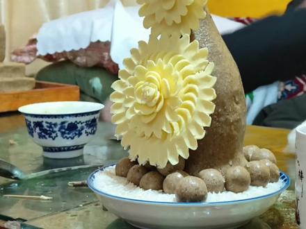 青海之行二:手工制作酥油花#非物质文化遗产手工制作