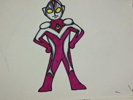 第3集戴拿奥特曼#简笔画教程 #儿童简笔画 #手把手画奥特曼