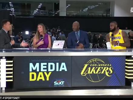 看看勒布朗是怎么评价吉米的新发型的.#巴特勒新发型