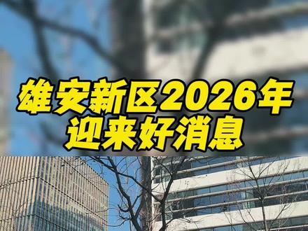 雄安新区2026年迎来好消息#雄安新区房产 #雄安新区最新消息 #雄安新区楼盘#金湖未来城