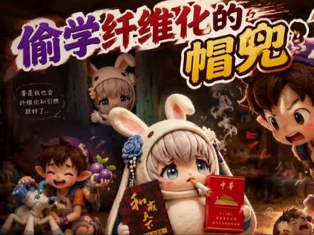 帽兜偷学纤维化! #洛克王国世界二创 #洛克王国世界 #洛克王国世界正式上线 #洛克创作激励计划 #大耳帽兜