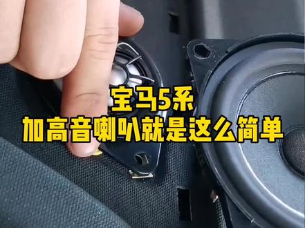 高音其实很重要,#宝马5系 #音响升级