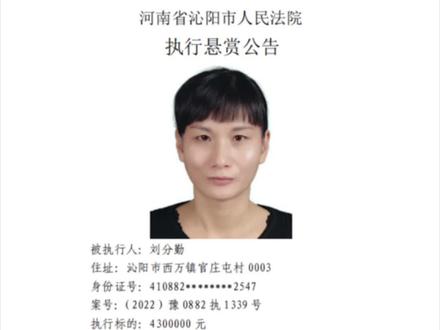 沁阳市人民法院执行悬赏公告(2025年第七期)