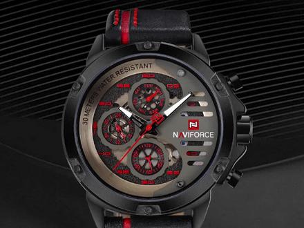 街头崛起,霸气型格大放异彩!#手表 #男士手表 #naviforce领翔